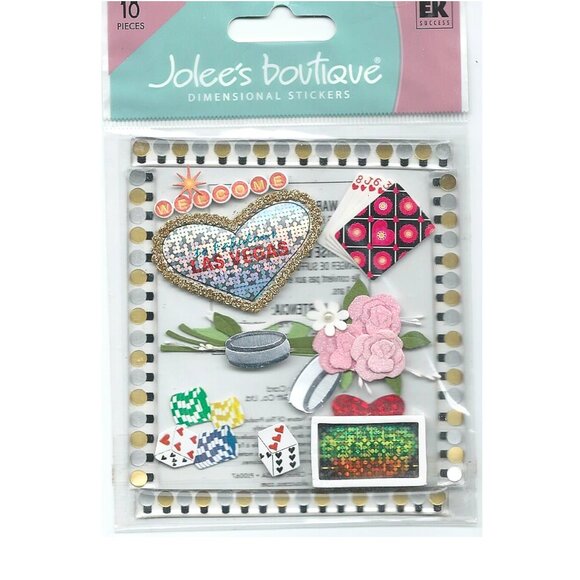 Las Vegas Stickers Jolee's Boutique Dimensional Casino Sticker Pack EK SUCCESS - Picture 1 of 2